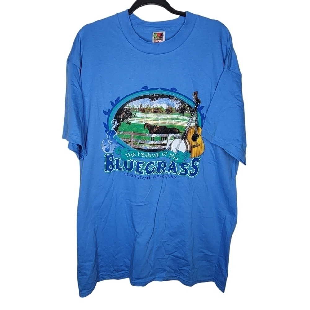 Vintage 90s The Festival of the Bluegrass Lexington KY Graphic T-Shirt Size XXL